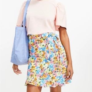 Hydrangea Ruffle Wrap Skirt